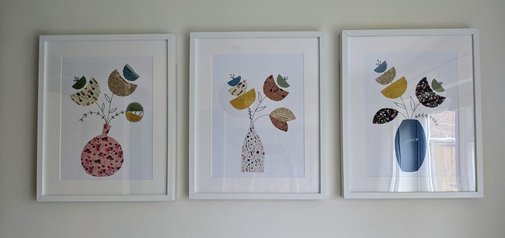 Framed flowers - image 1 - student project