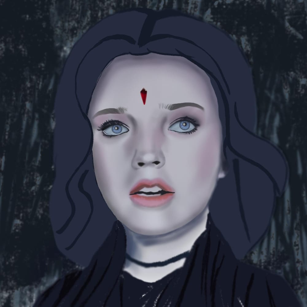 Skin Shading - Raven, Teen Titans - image 1 - student project