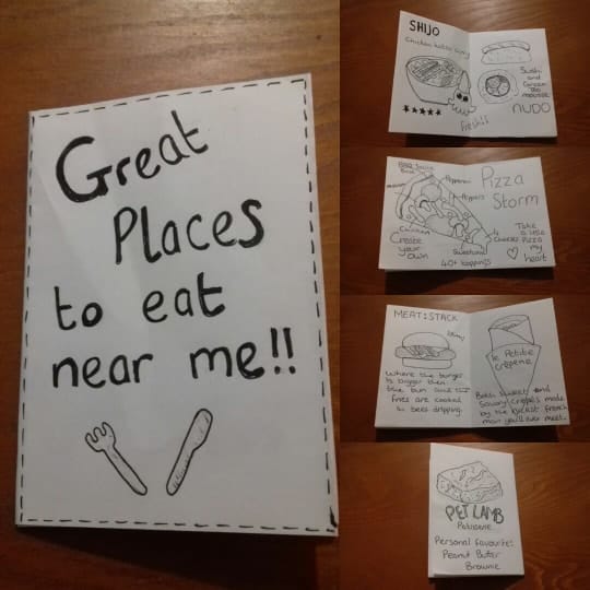 great places to eat near me zine - image 1 - student project