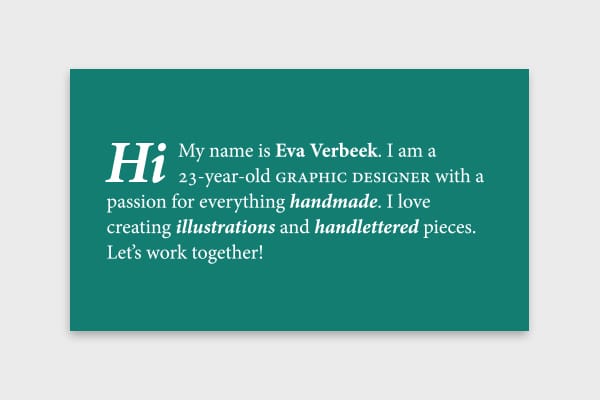 My business card - image 3 - student project