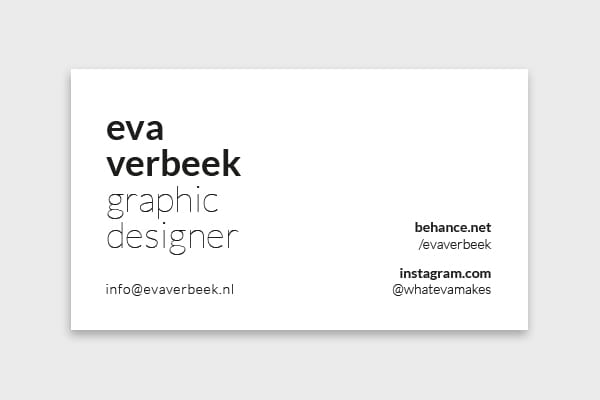 My business card - image 2 - student project