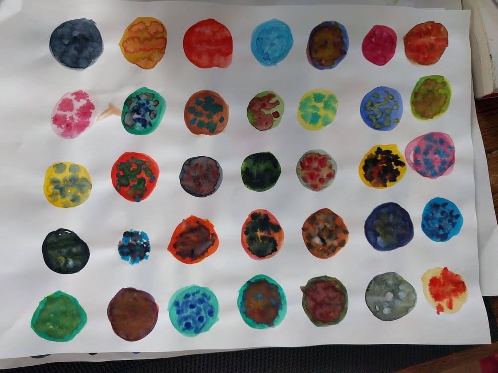 Colour Wheel and colour mixing exercises - image 4 - student project