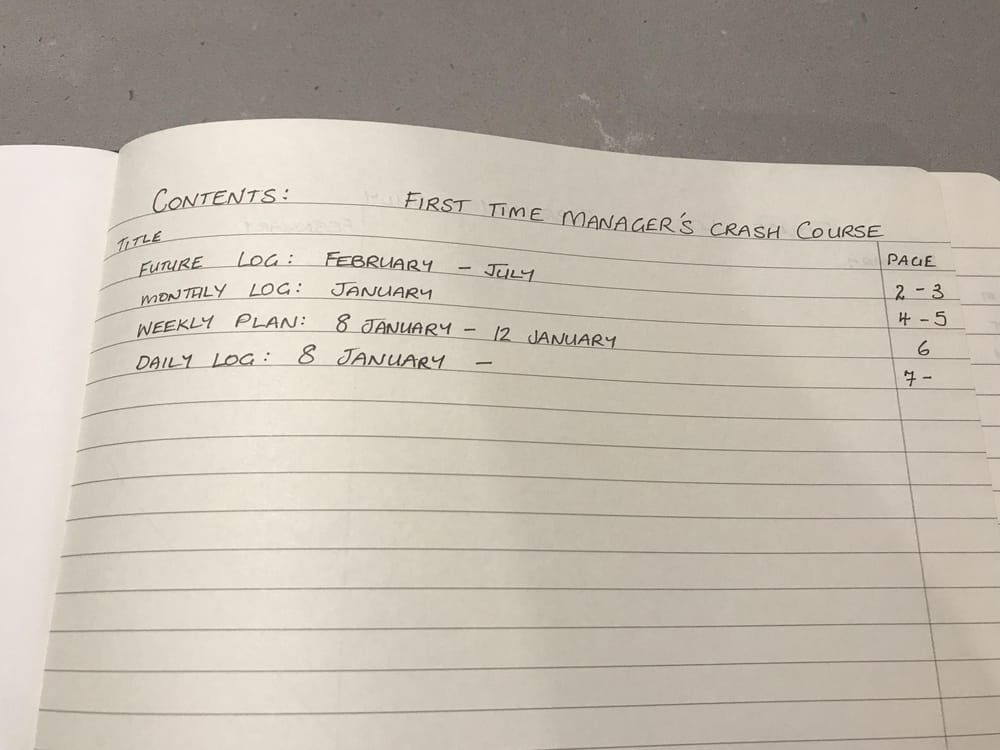Manager's Bullet Journal... - image 1 - student project