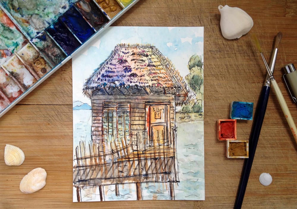 (Sample Project) Stilt Hut on Sea - image 1 - student project