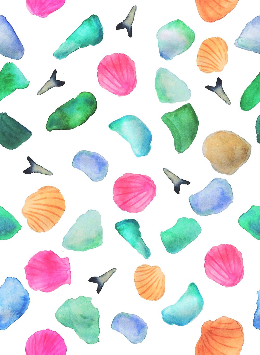 Sea Glass, Seashells & Shark's Teeth/Tropical Fruit - image 1 - student project