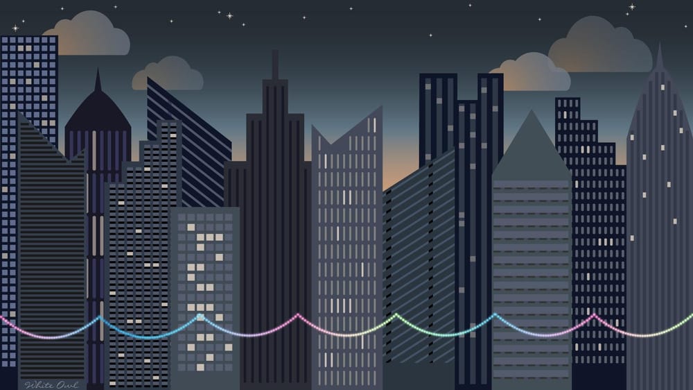 Nighttime cityscape - image 2 - student project