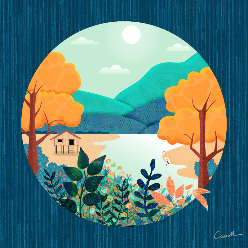 Scenic vector illustration - image 2 - student project