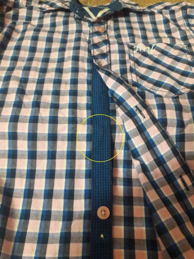 I have mended my son's shirt button - image 1 - student project