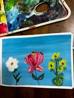 Floral painting - image 1 - student project