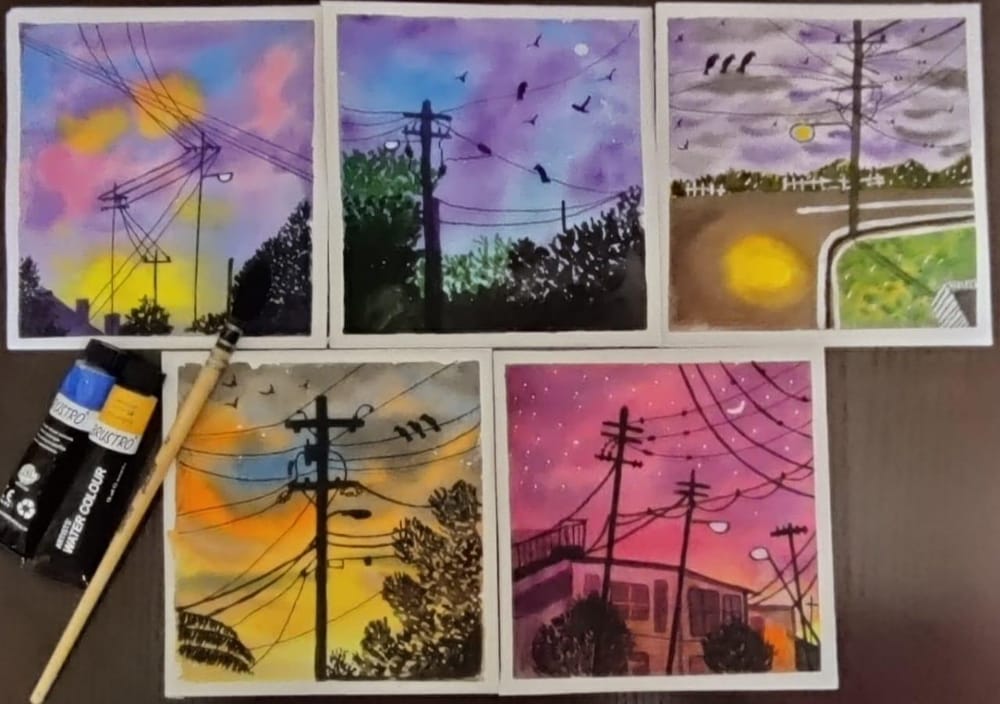 50 days watercolor challenge - image 7 - student project