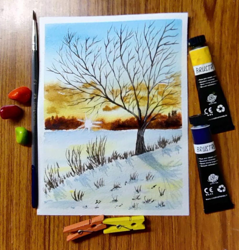 Landscape paintings with Payal - image 5 - student project