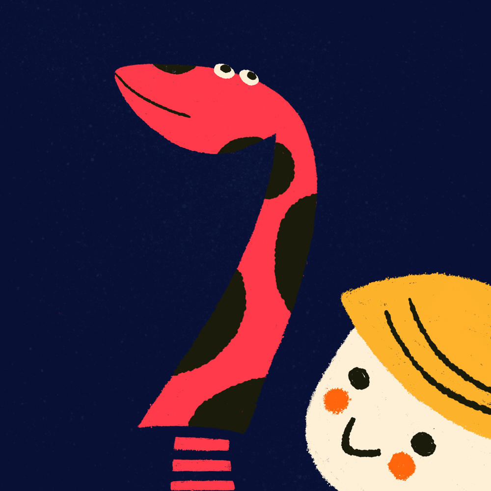 Snake Hand Puppet - image 1 - student project