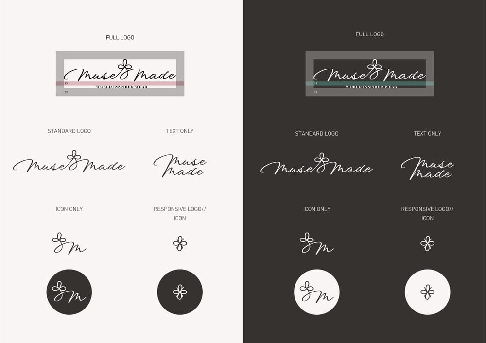 Muse Made fashion brand identity - image 2 - student project