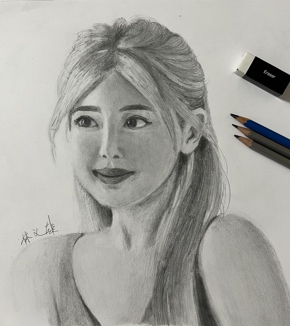 Portrait with Pencil - image 1 - student project