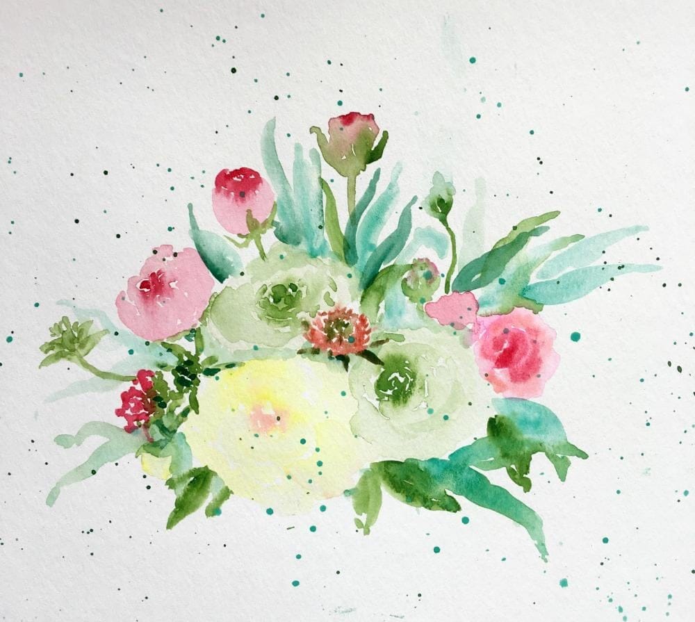 Floral Loose Watercolor  - image 1 - student project