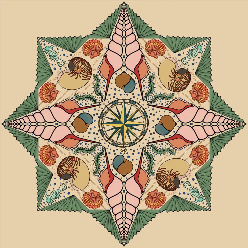 Nautical Mandala (1st Mandala in Procreate) - image 1 - student project