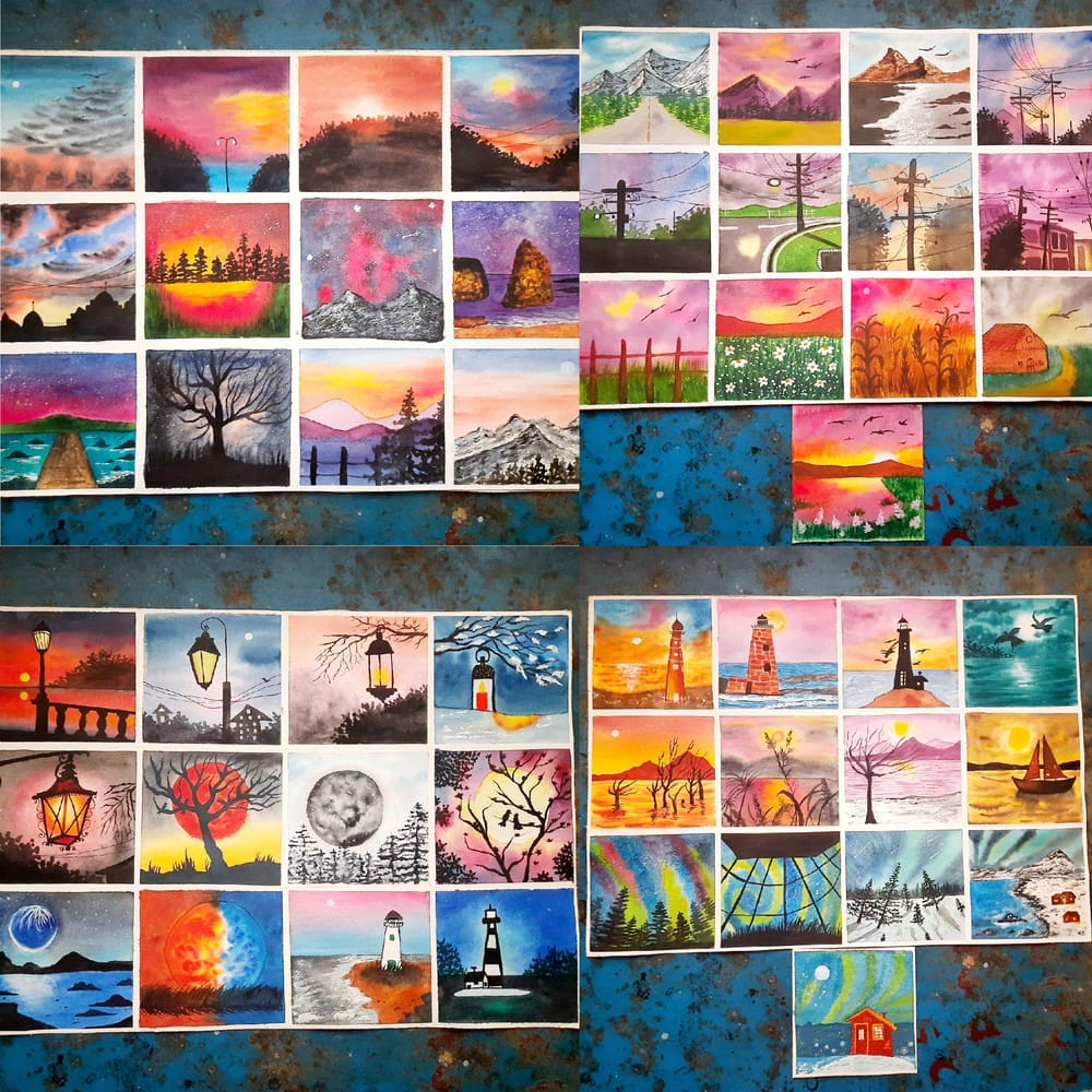50 Day Watercolor Challenge- With UmaShree - image 1 - student project
