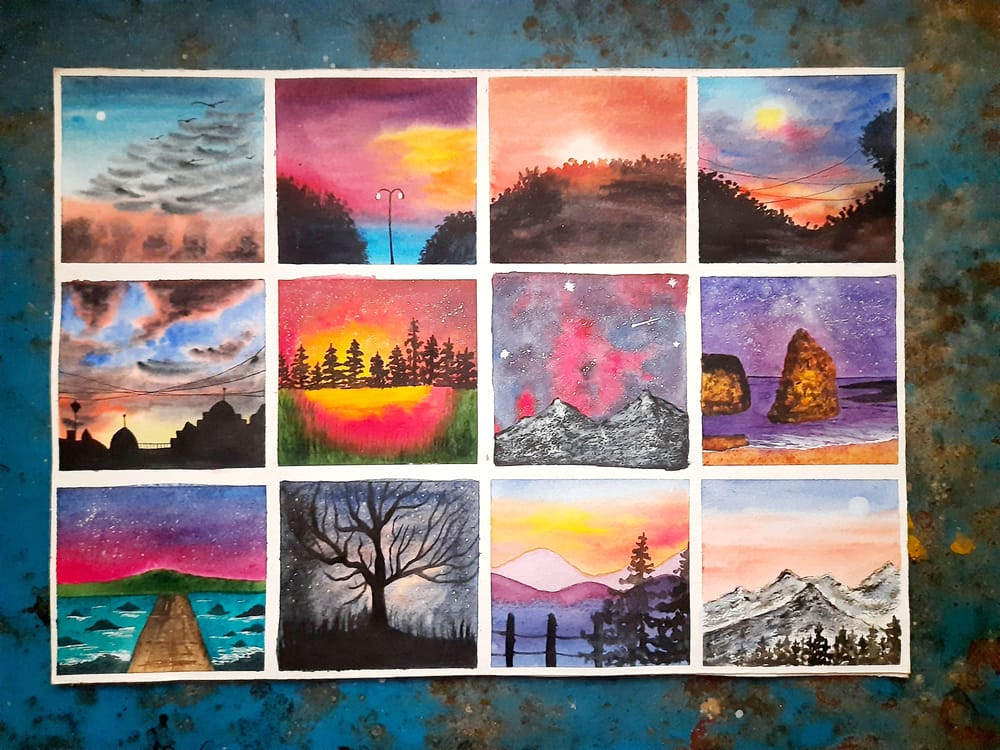 50 Day Watercolor Challenge- With UmaShree - image 2 - student project