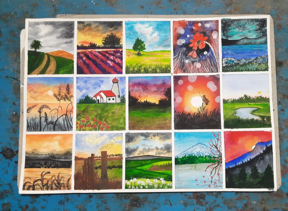 30 Day Watercolor Challenge - Learn to Paint 30 Nature Landscapes With Watercolo - image 2 - student project