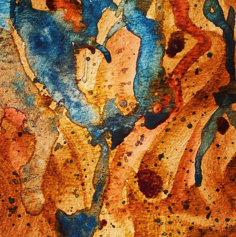 Coffee & Watercolour Abstract - image 3 - student project