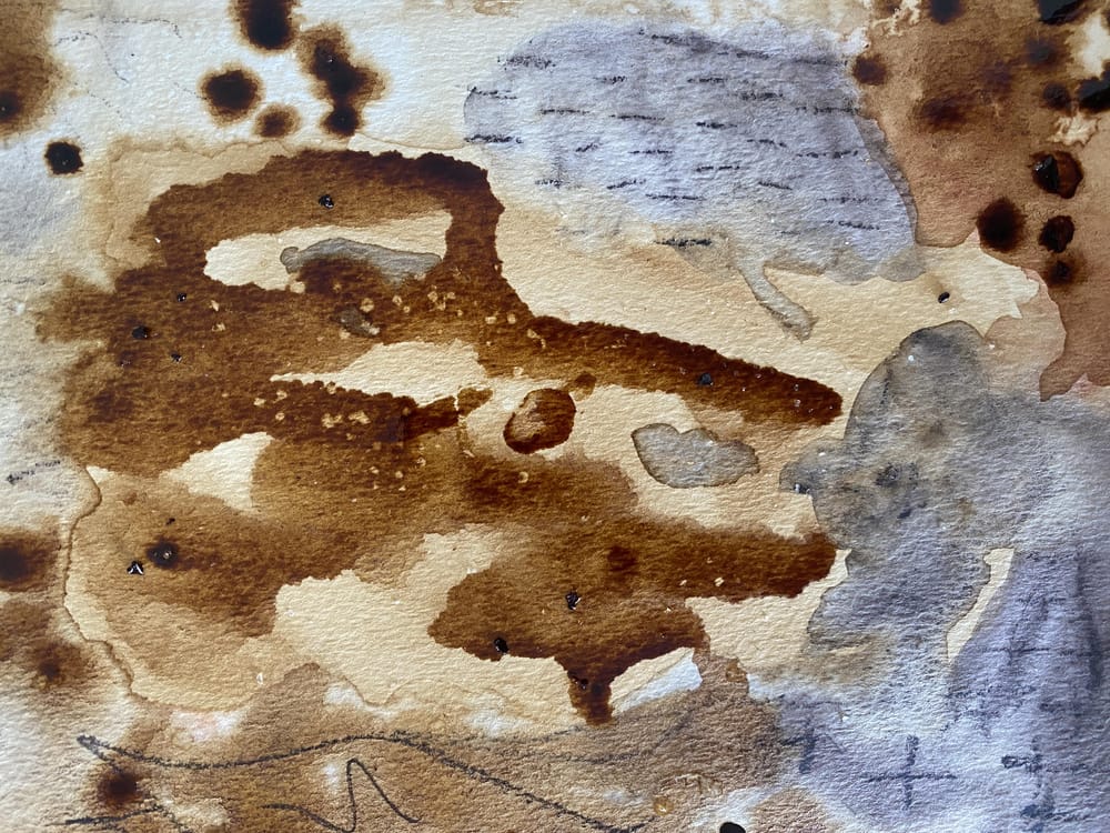 Coffee & Watercolour Abstract - image 1 - student project