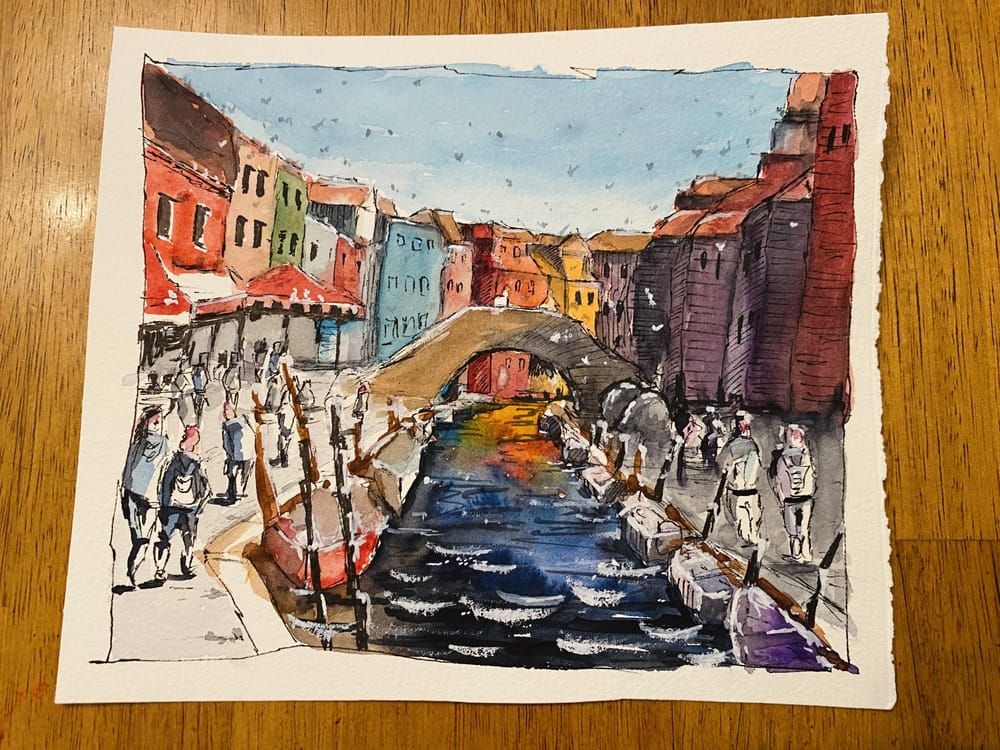Line and Wash Essentials: Planning and Composing Your Painting - image 1 - student project