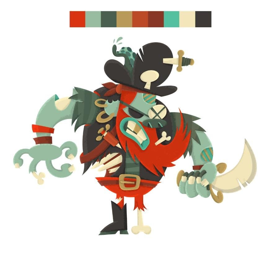 ZOMBIE PIRATE FROM THE SWAMP - image 3 - student project