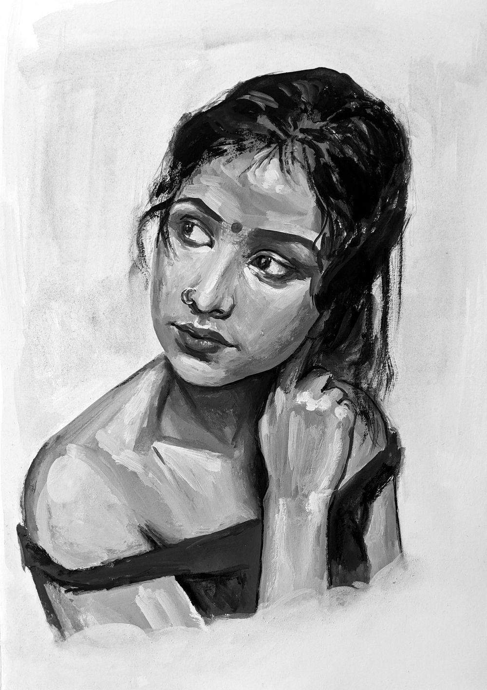 Monochrome Portrait - image 1 - student project