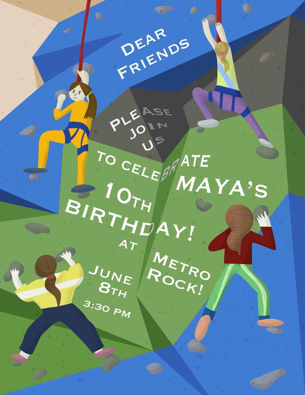 Collaboration with my daughter - Invite to her birthday - image 2 - student project