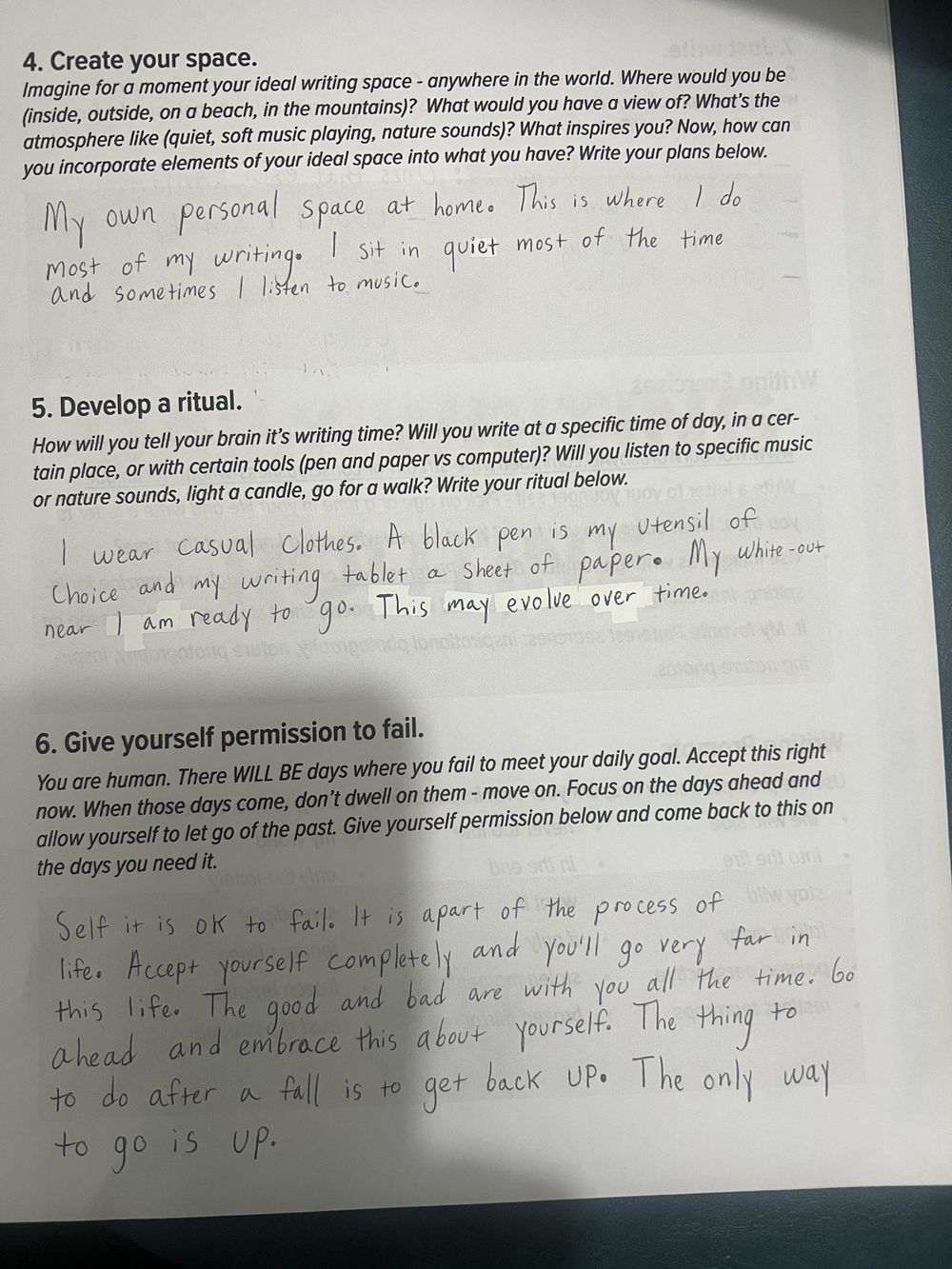 My Daily Writing Routine - image 2 - student project