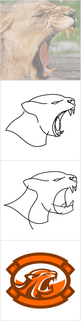 Bucks, Dinosaur, Vikings, Tiger Logos - image 14 - student project
