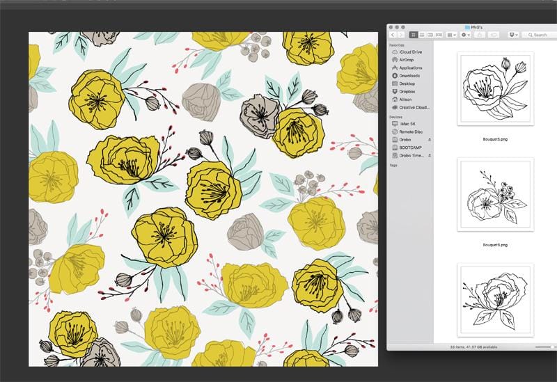 Modern Floral - image 5 - student project