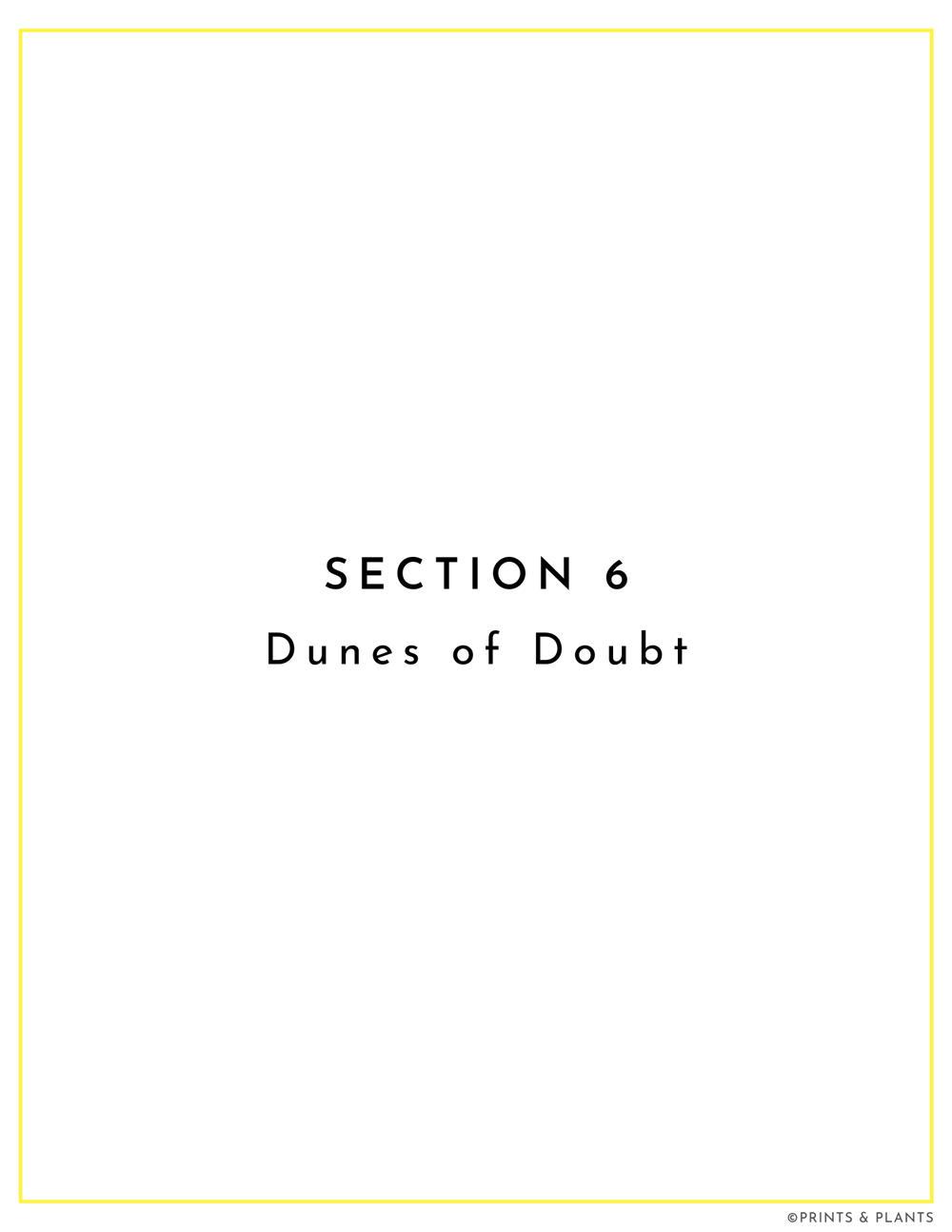 Dunes of Doubt Class Project Example - image 1 - student project