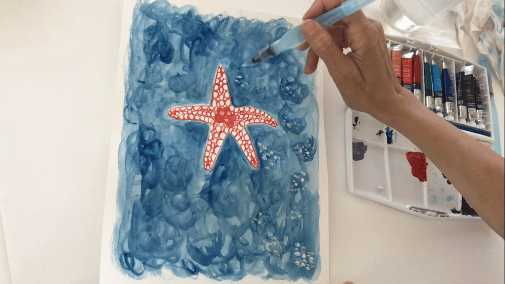 Starfish Painting - image 6 - student project