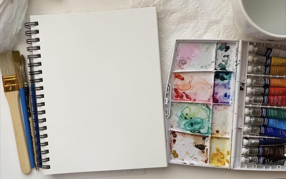 My Abstract Watercolor Marks Painting - image 1 - student project