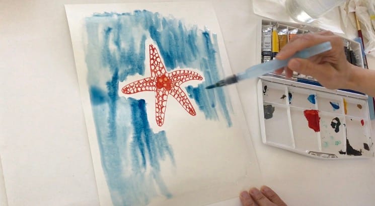 Starfish Painting - image 4 - student project