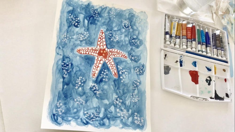 Starfish Painting - image 7 - student project