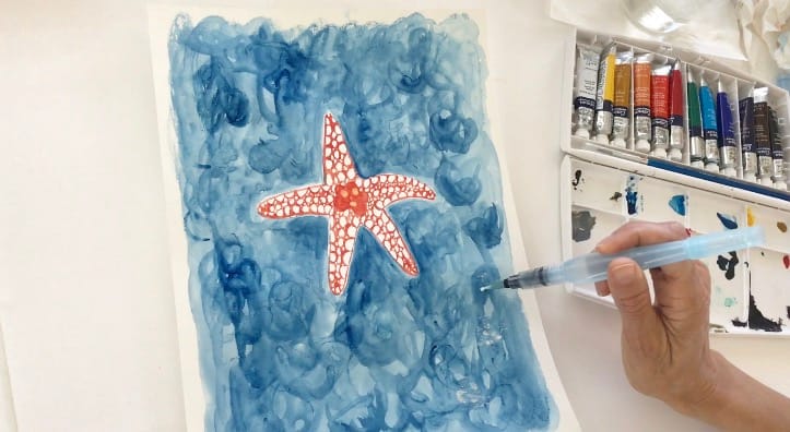 Starfish Painting - image 5 - student project