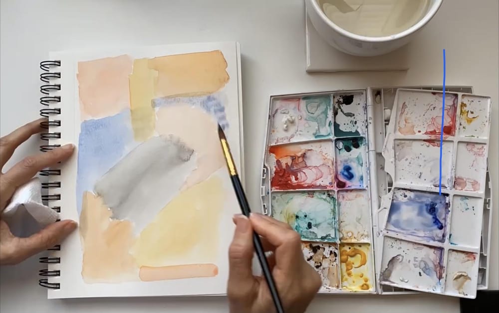 Abstract Watercolor Painting- Layers - image 4 - student project