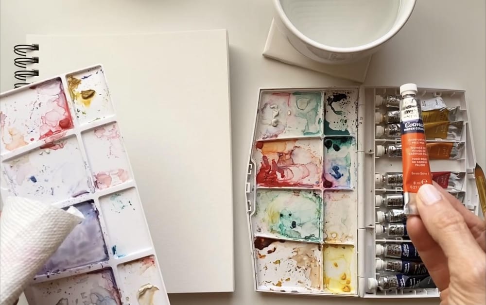 Abstract Watercolor Painting- Layers - image 1 - student project