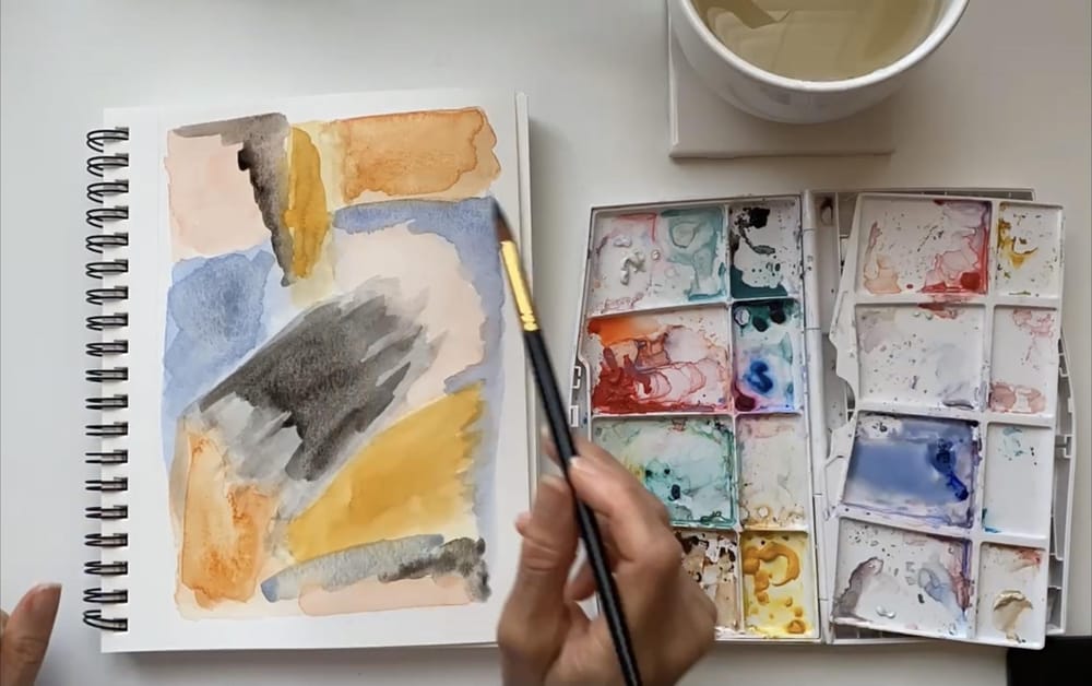 Abstract Watercolor Painting- Layers - image 5 - student project