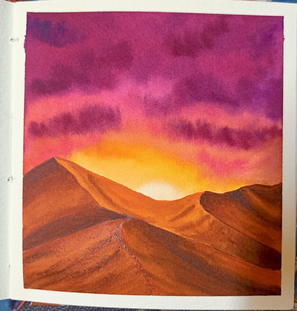 Class Project - Glowing Desert - image 1 - student project
