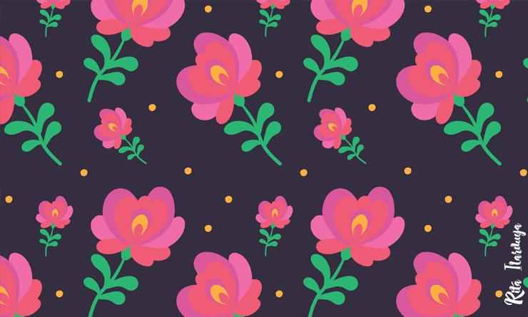 Workshop #1 & #3 Illustrate from Sketches/Designing Focal Prints: Folk Vibes - image 12 - student project