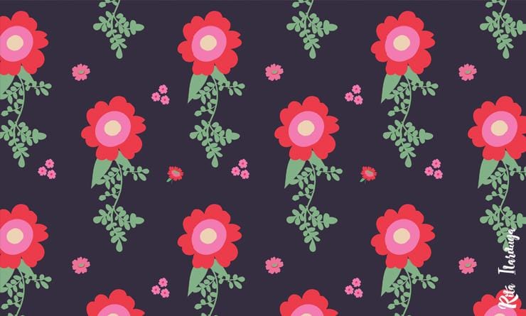Workshop #1 & #3 Illustrate from Sketches/Designing Focal Prints: Folk Vibes - image 8 - student project