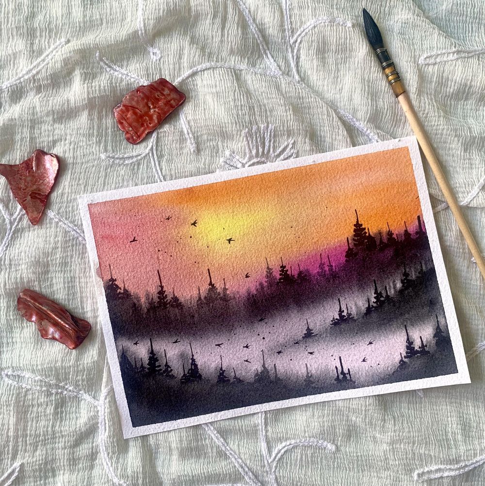 Misty mountains - image 1 - student project
