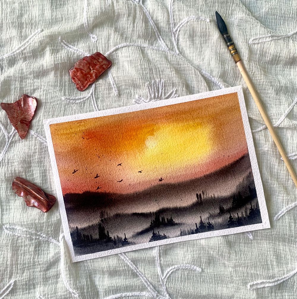 Misty mountains - image 2 - student project