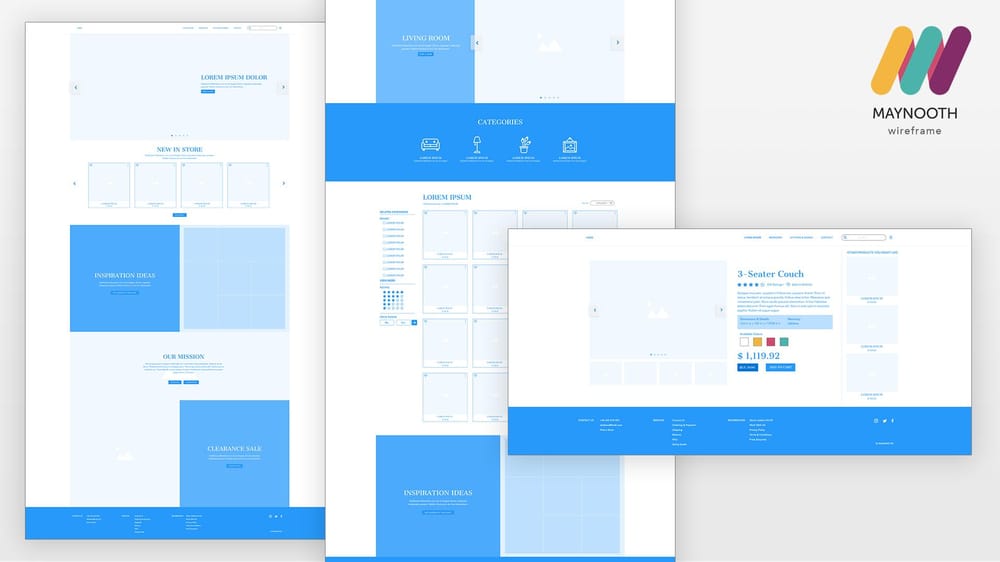 Maynooth Wireframe (Project #1-#4) - image 2 - student project