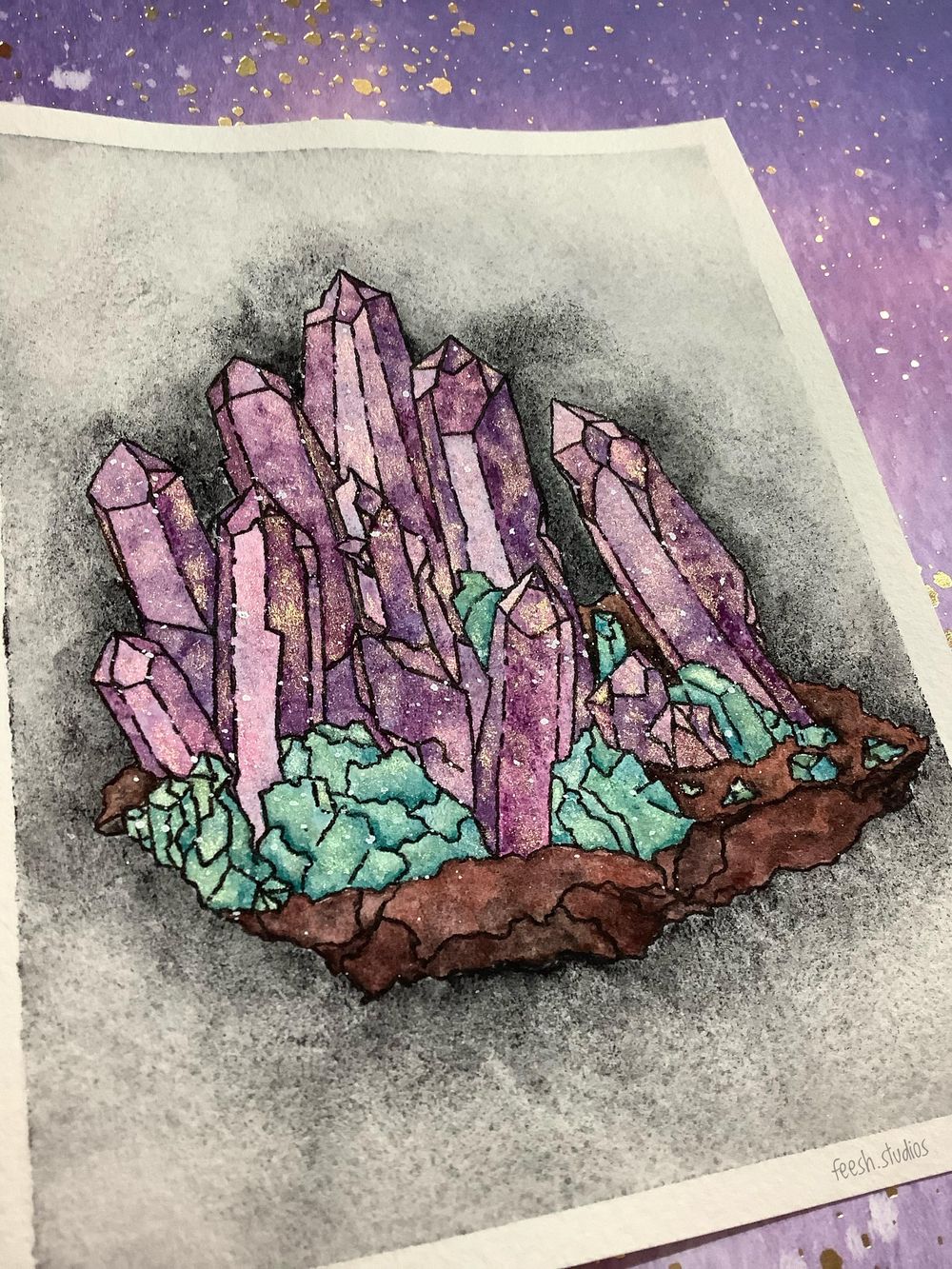 Crystal Cluster - image 2 - student project