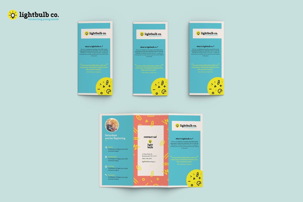 Lightbulb Co. Trifold Brochure - image 1 - student project