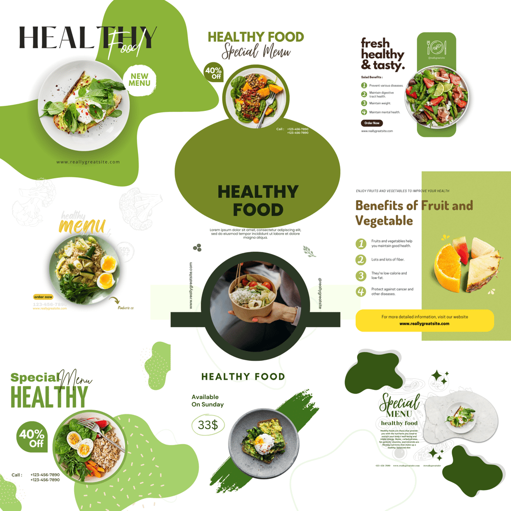 HEALTHY FOOD PUZZLE IMAGES FOR INSTAGRAM PAGE - image 1 - student project